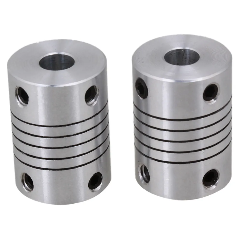 

2Pcs Heavy Duty Stainless Steel 3D Printer Flexible Coupling 6Mm 8Mm Od X 25Mm Length Shaft Coupler for Stepper Motor Cnc