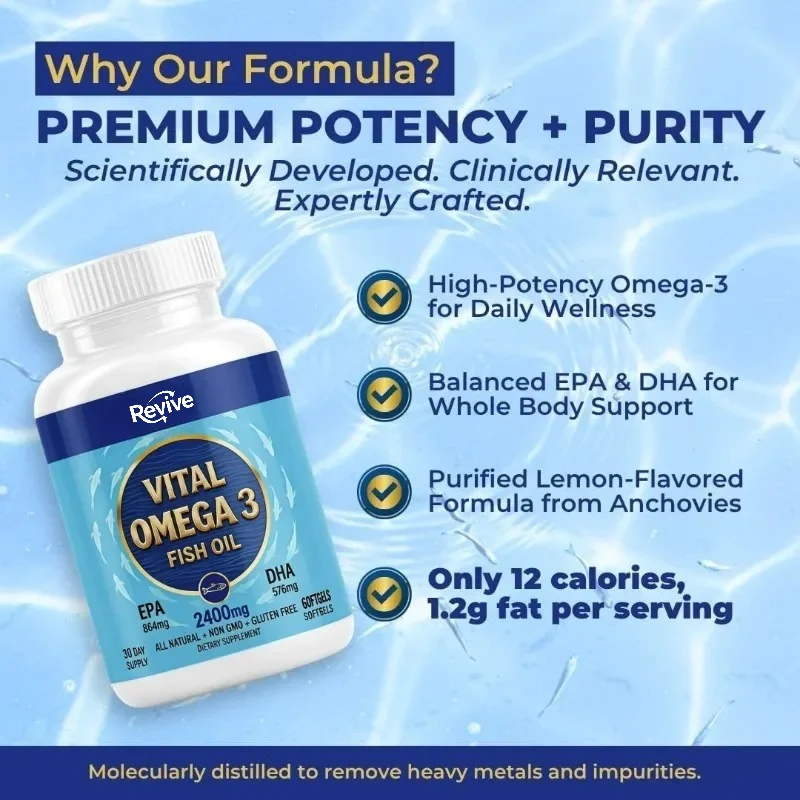 Omega 3 Fish Oil - Kapsułki miękkie z olejem rybim Omega-3