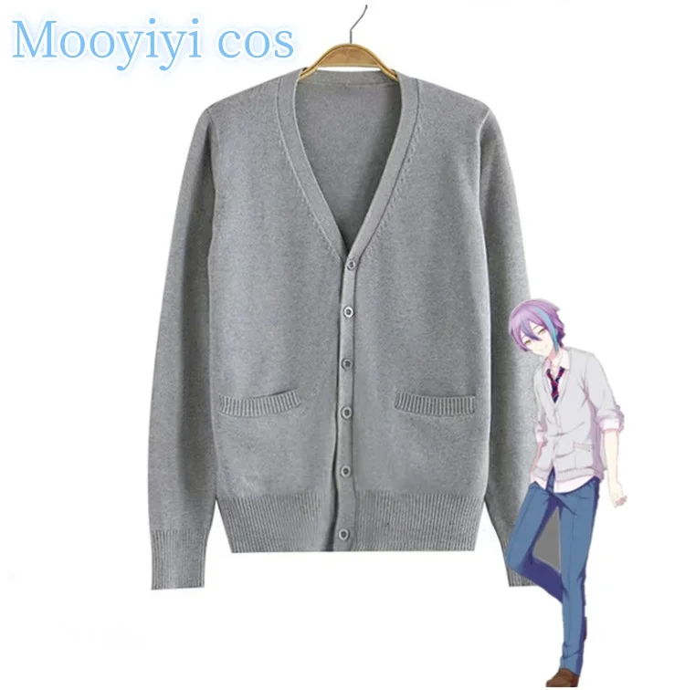 

Новинка 2025 года, карнавальный костюм Kamishiro Rui на Хэллоуин, Рождество, роль PJSK S-3XL, большие размеры, в наличии, повседневный серый свитер, кардиган