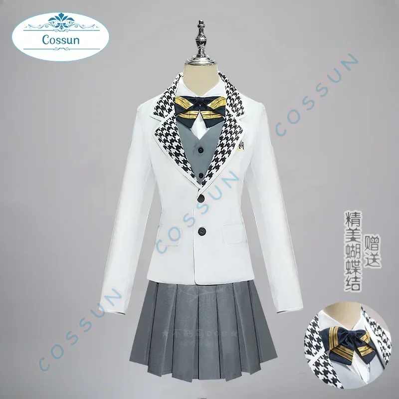 

COSSUN Blue Lock Anime Reo Mikage Cosplay Costume School Uniform Embroidery Suit Skirt Shirt Vest Tie Clothes Outfits Women Dres