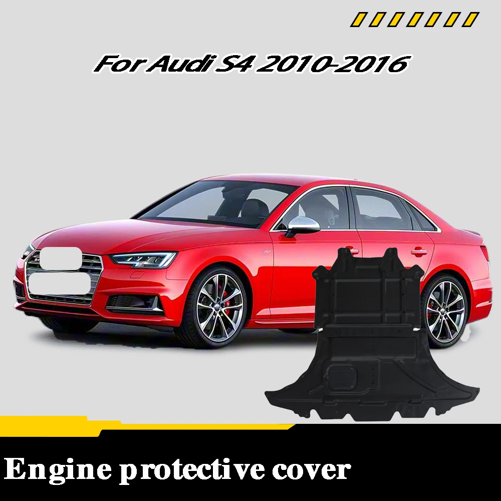 Front Under Engine Cover For Audi S4 2010-2016 2.0T Guard Plate Skid Plate Car Engine Protection Panel Mudguard