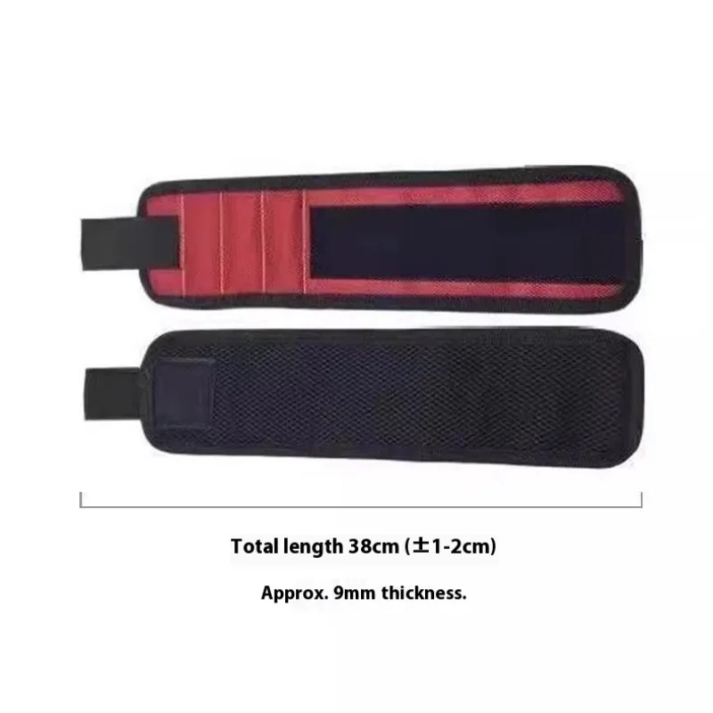 Starker magnetischer Armband-Werkzeughalter für Elektriker, Zimmermann, Nägel, Schrauben, Aufbewahrung, mehrere Taschen, Arbeit, Handgelenkschlaufe, Organizer, Neu