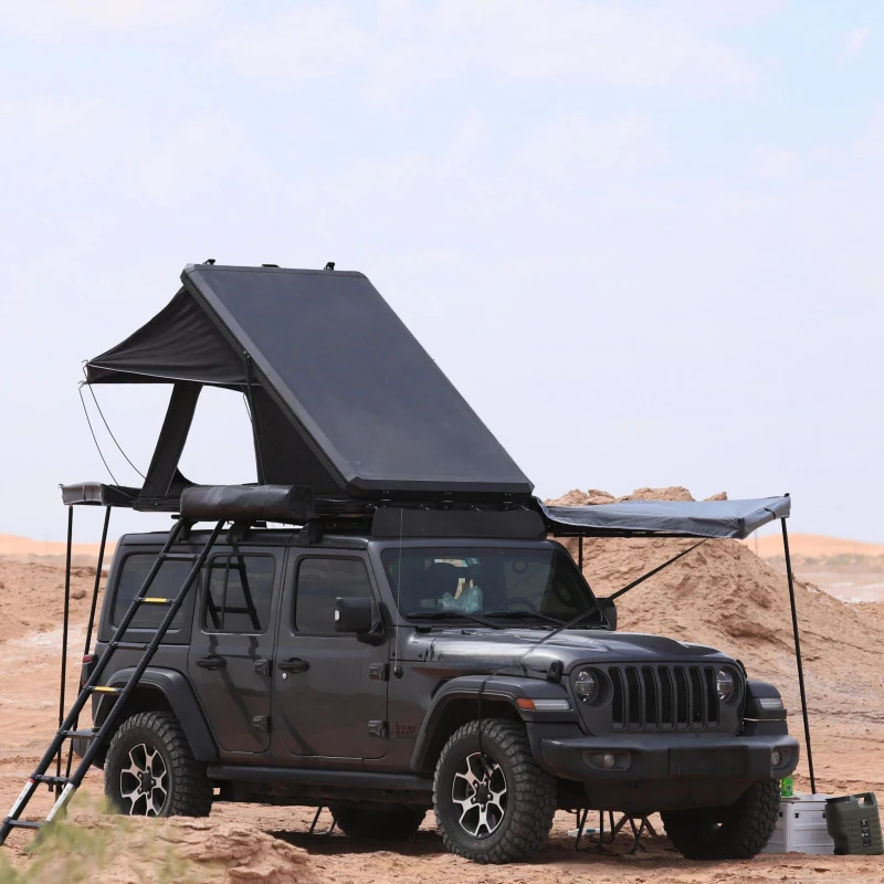 

Hot selling Camping Outdoor Car Rooftop 4X4 Roof Top Tent Four-Season Waterproof Polyester Shell Quick Automatic Opening
