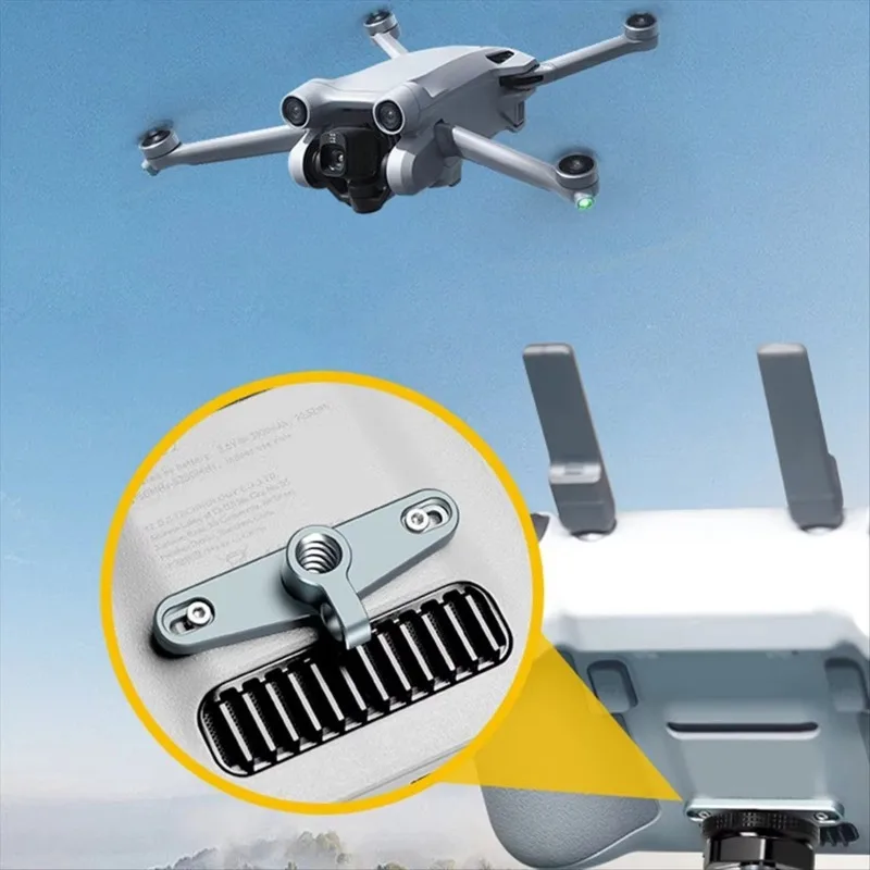 Aluminum Alloy Drone Remote Screen Mount Bracket Metal Hook Buckle Handsfree Holder Transmitter Display Support Quadcopters