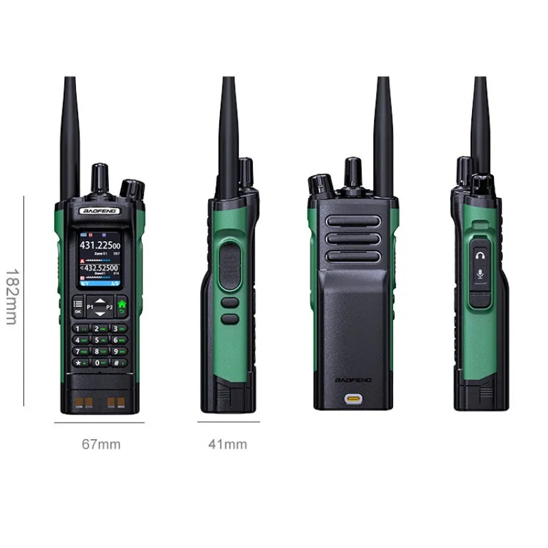 For BAOFENG DM-32 Digital Walkie Talkie DM32 GPS Dual Mode Analog Dual Time Slot Air Band APRS USB-C Charger Ham Two Way Radios