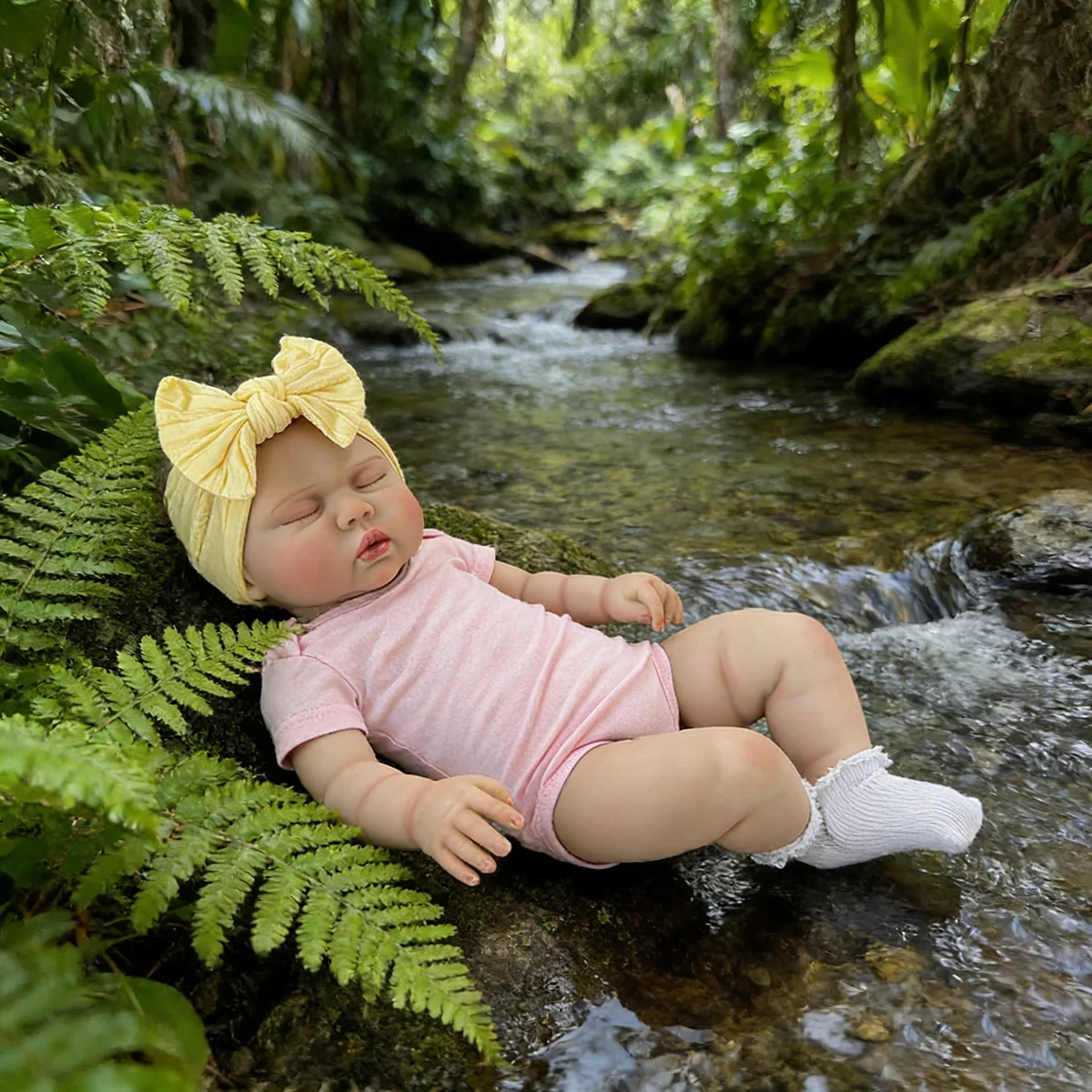 

60cm Pickle Reborn Toddler Doll Lifelike Soft Cotton Body Realistic Baby Girl Doll
