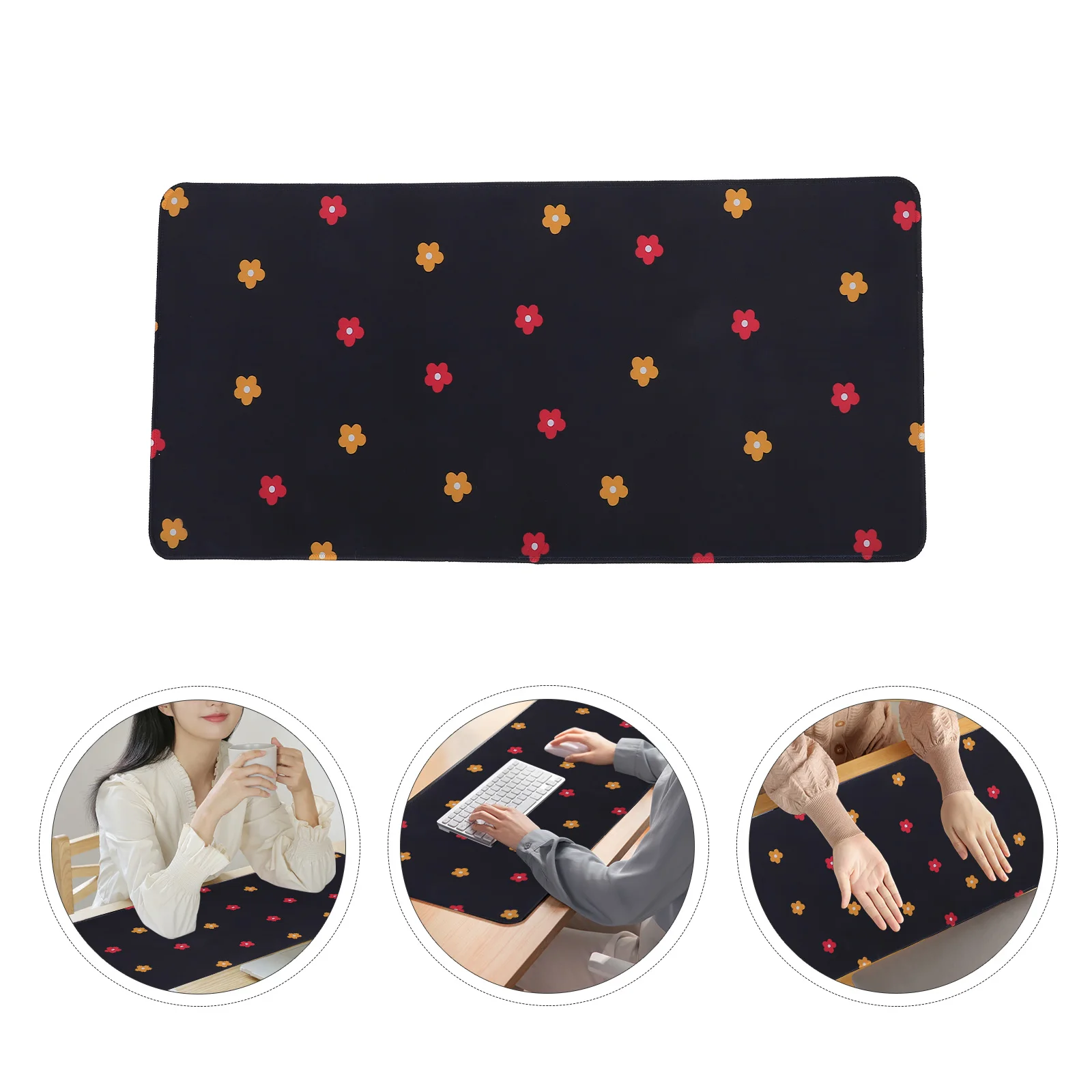 

Extended Anti slip Mouse Pad Large Size Gaming Mat Cushion Smooth Surface Non slip Bottom Rubber Cloth Laptop Pad Office