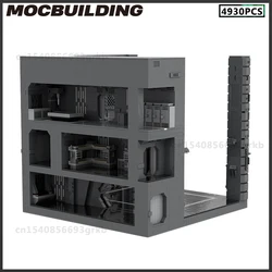 Star Movie MOC Building Blocks Imperial AT-ST Hangar DIY Model Street View Series Bricks Toys Birthday Gifts Christmas Present