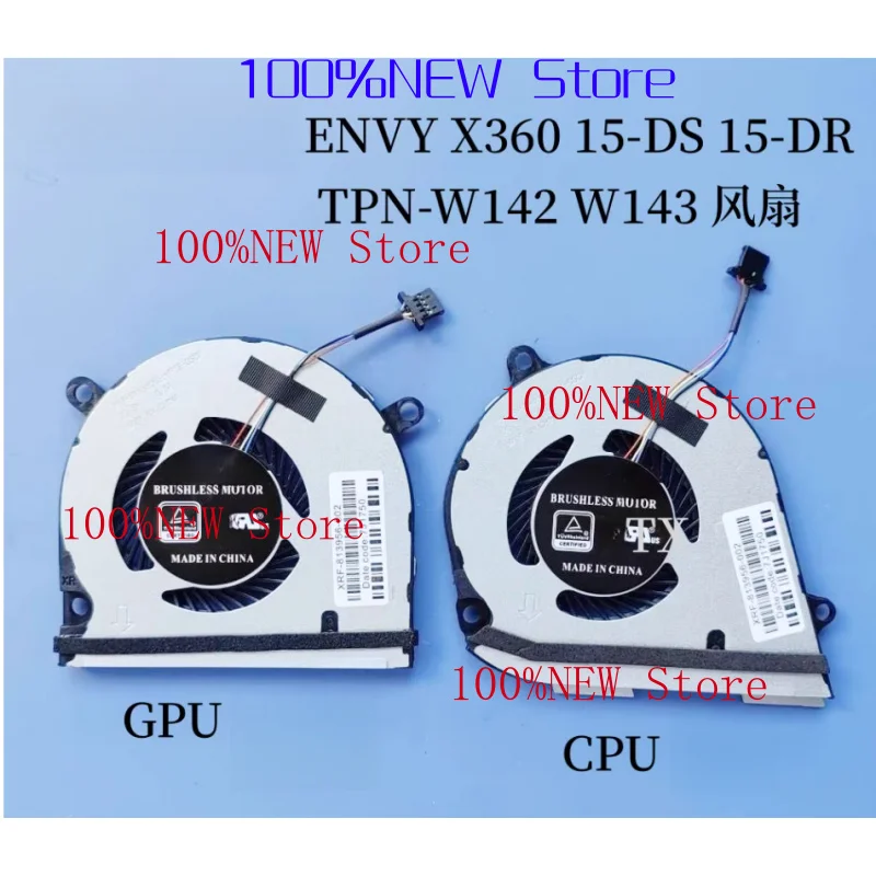 H Новый ноутбук, процессор, графический процессор, вентилятор охлаждения, кулер для ноутбука ENVY X360 15-DS 15-DR L53542-001 L53541-001 TPN-W142 TPN-W143