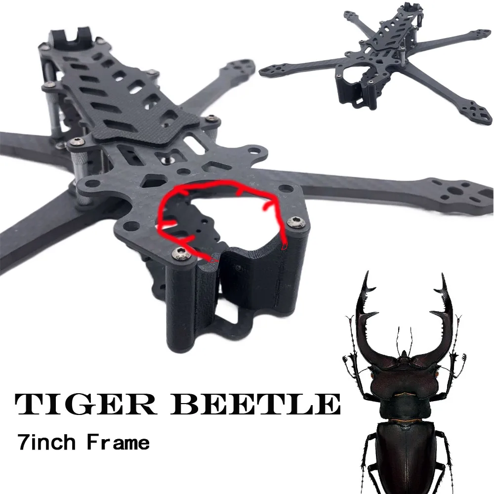 Tiger Bee 7 cali 303mm FPV rama z włókna węglowego dla 2807 1300KV motor Mark 4 FPV Freestyle RC Drone qudcopter