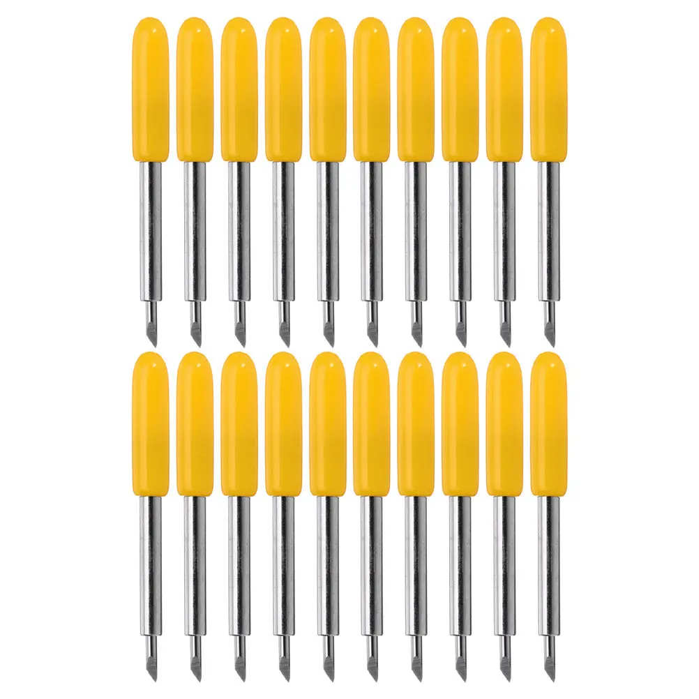 

50 шт. высокопрочных режущих ножей из вольфрамовой стали для виниловых плоттеров, самоклеящихся лент, тонкой бумаги и картона