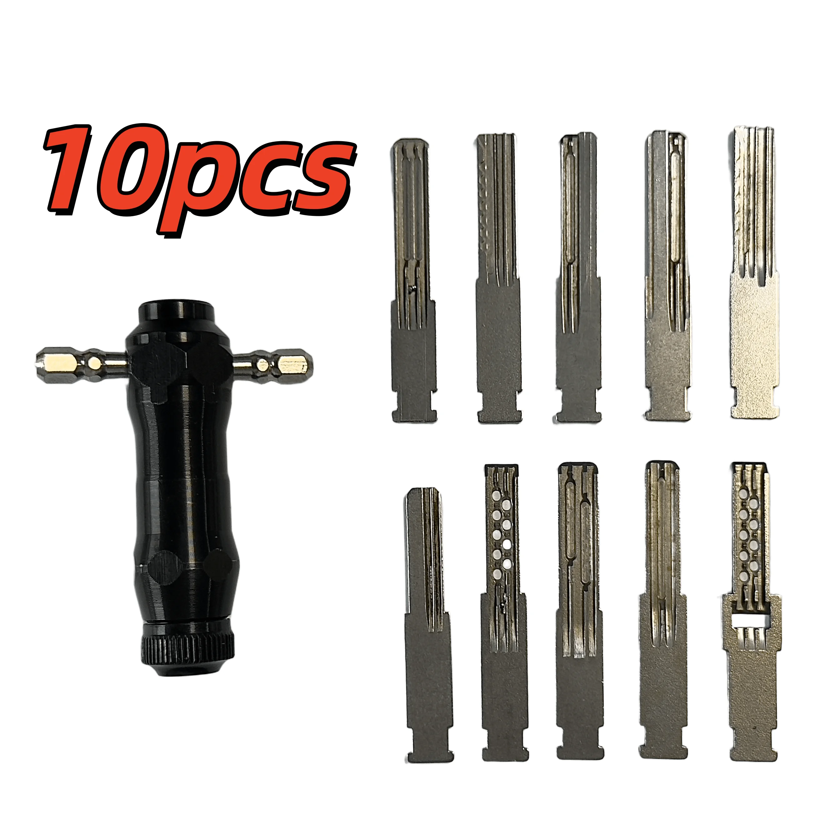 Steel Locksmith Tools For Extreme Storm Tin Foil Tools Set Locksmith Lock Open Keys Repair Tools Gold And Silver Tin Foil Key