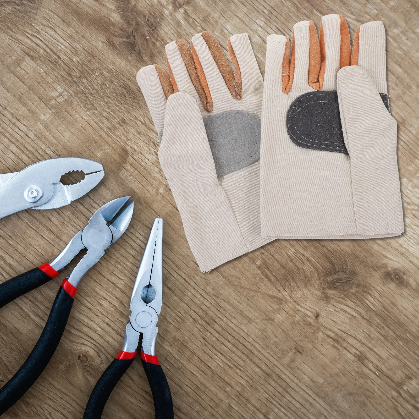 

Oil-resistant Wear-resistant Gloves for Men Women Heat-resistant Breathable Welding Safety Labor Protective Anti-slip
