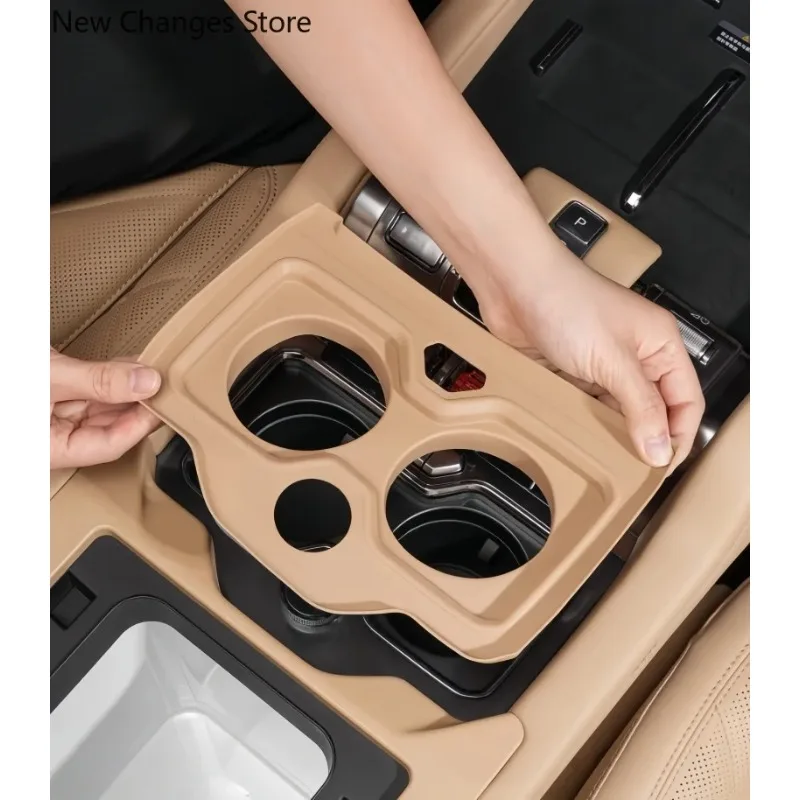 

Fit For BYD Leopard 8 Car Central Control Water Cup Silicone Pad Auto Central Control Water Cup Holder Anti-slip Protection Pad