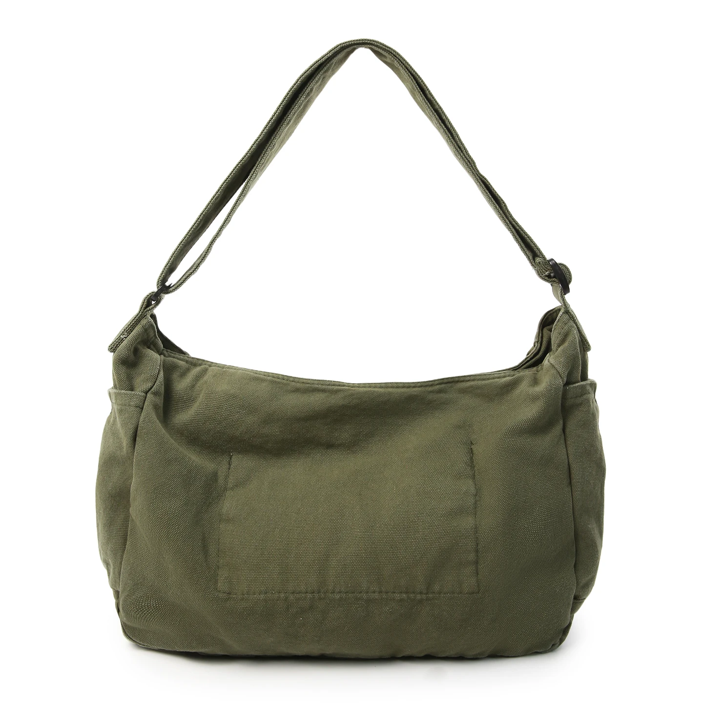 Large Capacity Canvas Shoulder Bags Women 100% Cotton Messenger Bags Korea Style Cloth Satchels Solid Crossbody Packages
