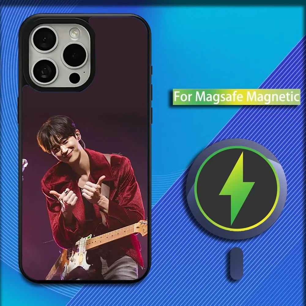 Actor B-Byeon Woo Seok Phone Case For iPhone 16,15,14,13,12,11,Plus,Pro,Max,Mini Magsafe Magnetic Wireless Charging