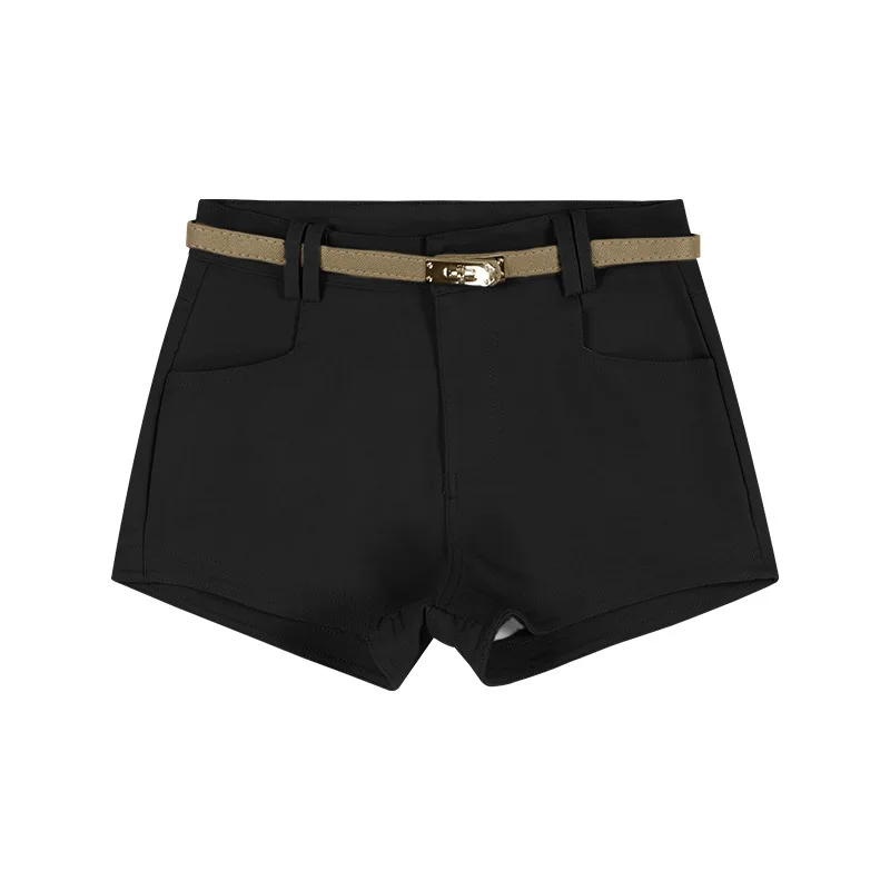 الأمريكية الرجعية عارضة السراويل للنساء الخريف والشتاء عالية الخصر مطاطا سليم صالح فتاة ساخنة ألف خط حقيبة بعقب السراويل الساخنة #5