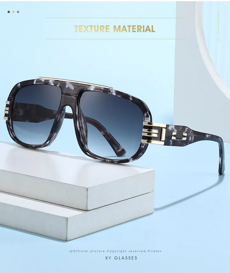 2025 Vintage-Sonnenbrille für Damen, großer Rahmen, Piloten-Punk-Sonnenschutz, Schattierungen, Herren, Strand, Reisen, lässig, Uv400-Sonnenbrille – Detail 2