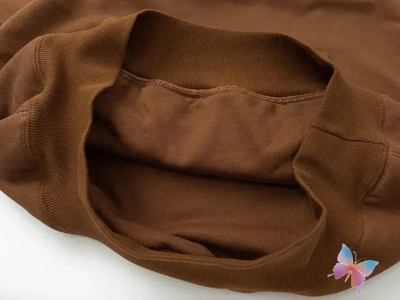 American Heavy-duty Kanye Hooded Sweatshirt Casual Street Loose Double Layered Solid Color Season6 Hoodie Men Women Cleanfit
