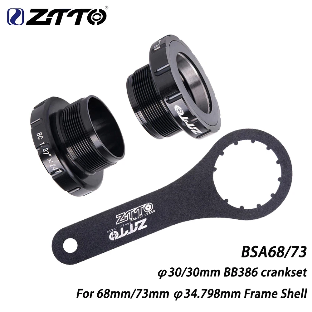 ZTTO Mountain Road Bicyle BSA30 Bottom Brackets BB68 BSA 68 73 MTB Road Bike External Bottom Brackets for BB386 30mm Crank Set