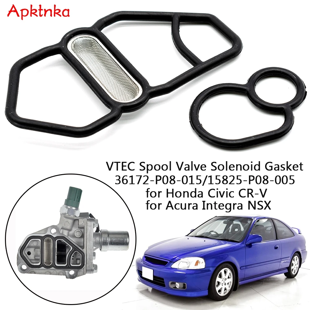 APKTNKA Bovenste + Onderste VTEC Spool Valve Solenoid Pakking Kit Voor Honda Civic GSR NSX D16Z6 B18C1 B16A2 B18C5 36172-P08-015