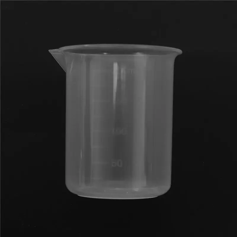 Top Sale Kitchen Lab Graduated Beaker Clear Plastic Measuring Cup Thicken With Cap Measuring Jug 200ML 8Pcs