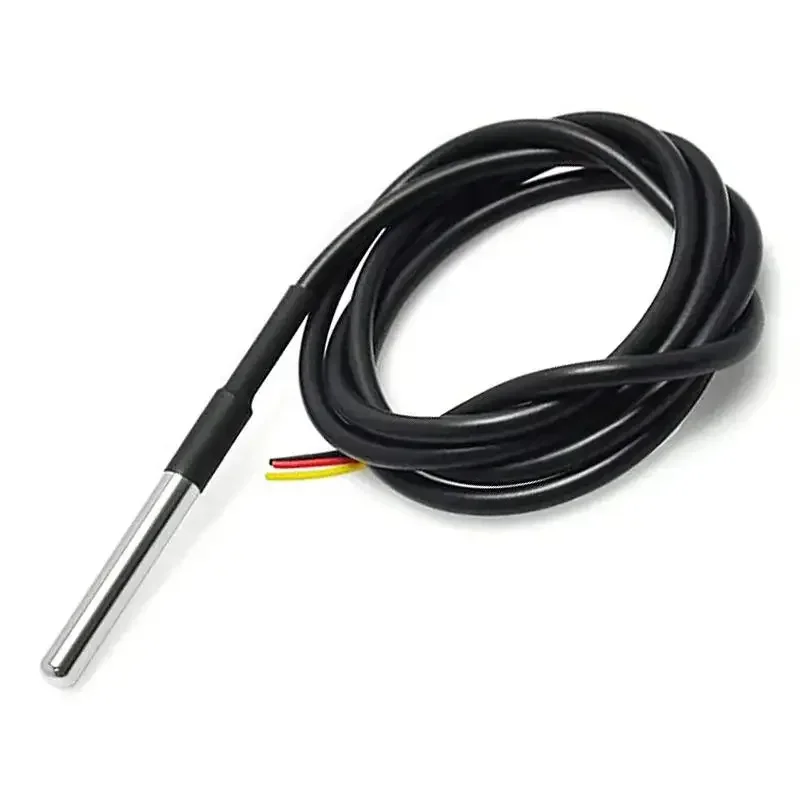 1-5 Meter DS18B20 Probe Temperature Sensor Stainless Steel Encapsulated Waterproof 18b20 Cable