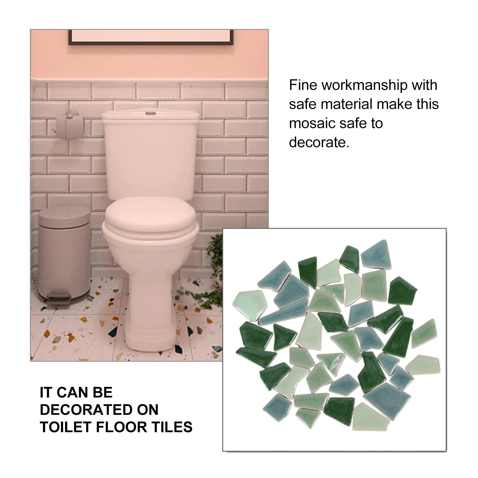 

500 г Креативная глазурованная керамическая мозаичная плитка, нерегулярные каменные элементы, яркие цвета, набор для рукоделия и декора стен