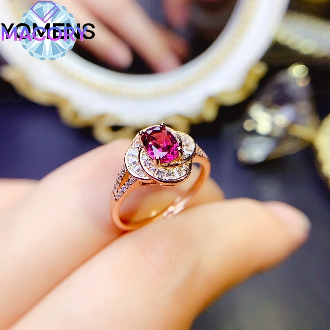 خاتم العقيق الطبيعي أنثى فضة 925 نسخة طبق الأصل من العلامة التجارية الفاخرة 925 مجوهرات فضية مع شهادة أرسلت مجانًا في عيد الحب. #5