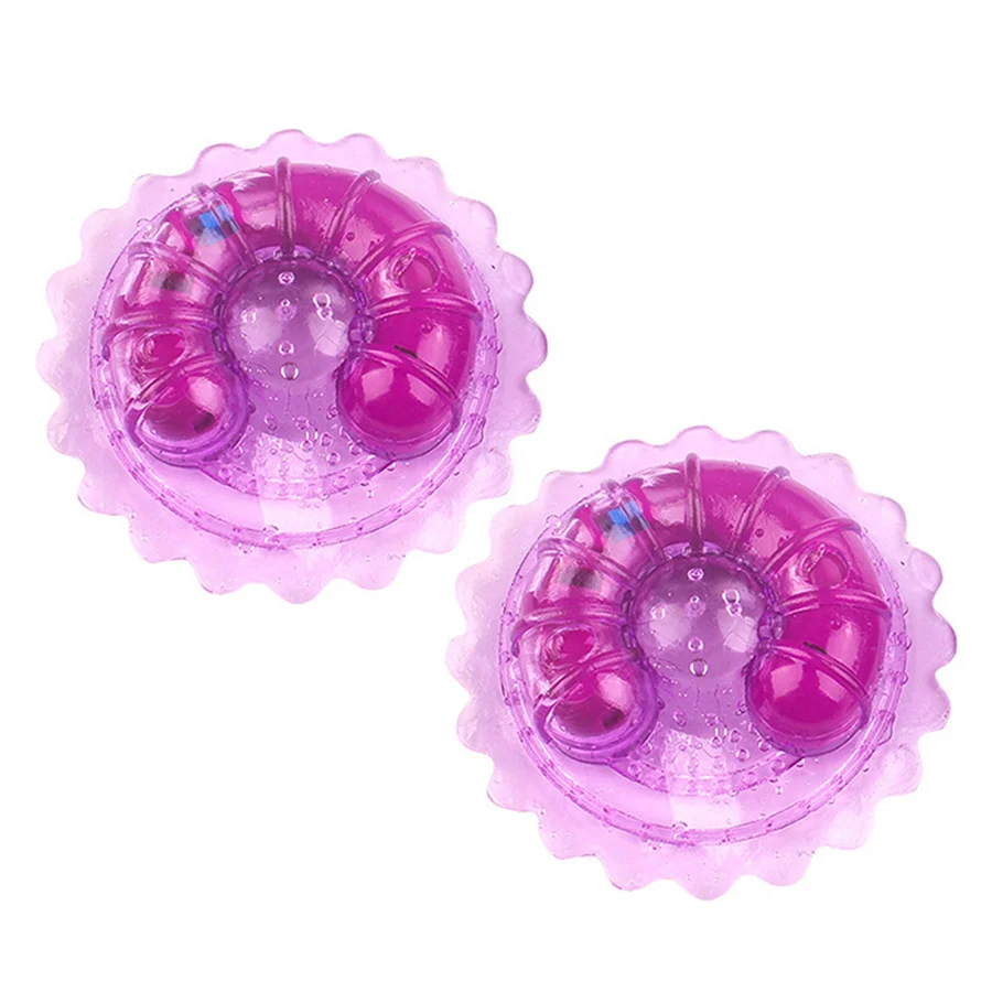 2Pcs Nipple Sticker Vibrators Breast Sucker Clips Nipple Clamps Vibrators G-spot Stimulation Breast Massage Sex Toys For Women