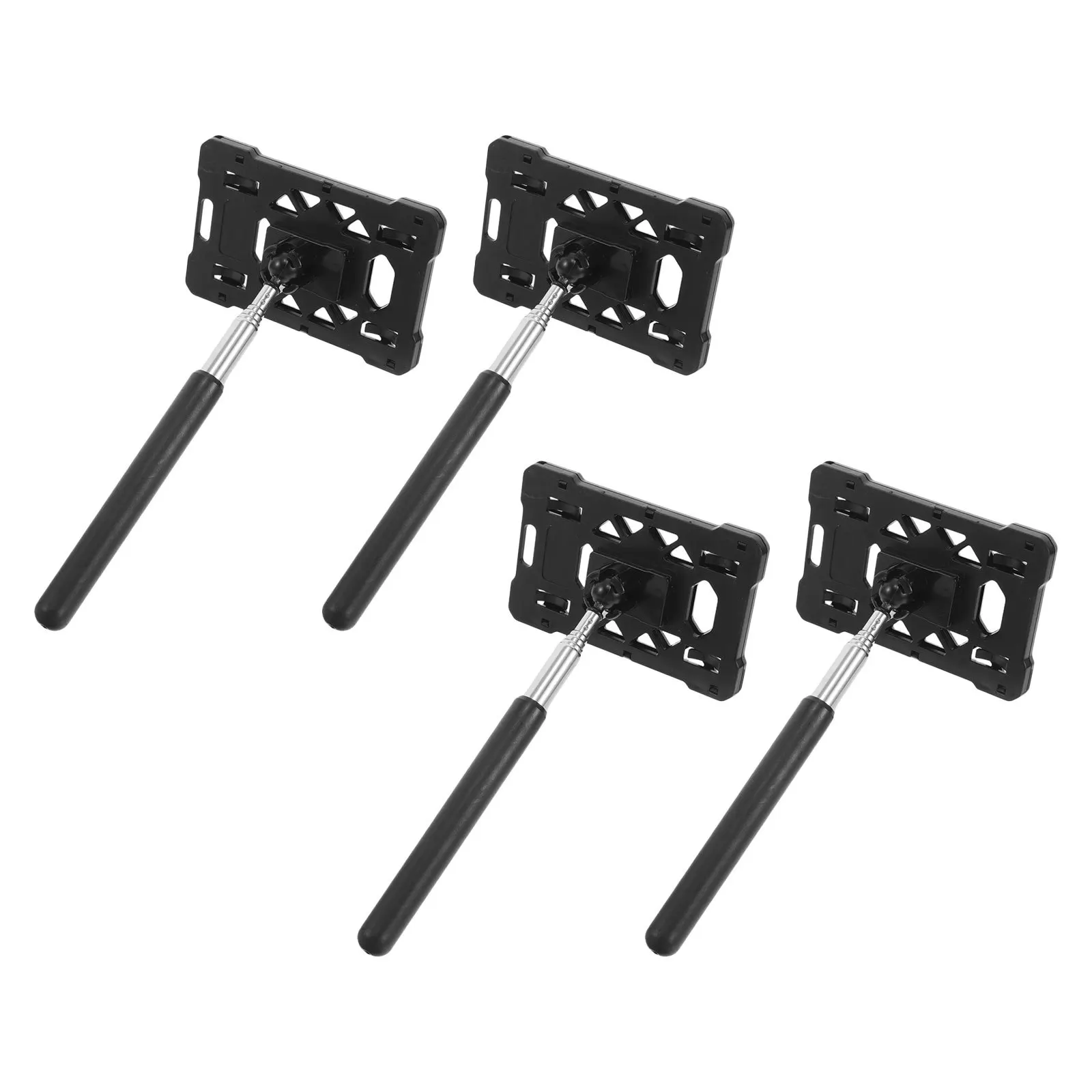 

4pcs Parking Card Holder Stick Telescopic Extendable Swiping Grabber Tool For Car Parking Payment Universal Vehicle Pass Holder