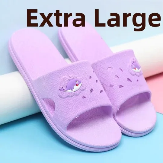

Ladies Indoor Batoom Slippers Summer Home Comfortable Large Size Anti-Slip Cute Casual Slippers Fly Blue Valley PVC Material