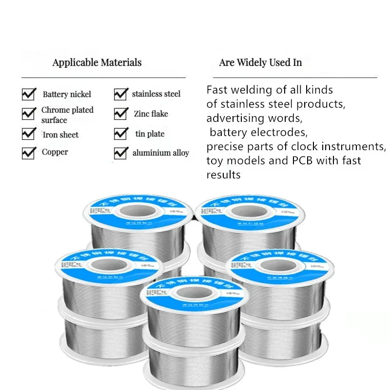 0.8/1.0mm 20g 50g 100g 200g 500g Electronic Soldering Tin Wire Tin Melt Rosin Core Solder Soldering Wire Roll No-clean FLUX2.0%