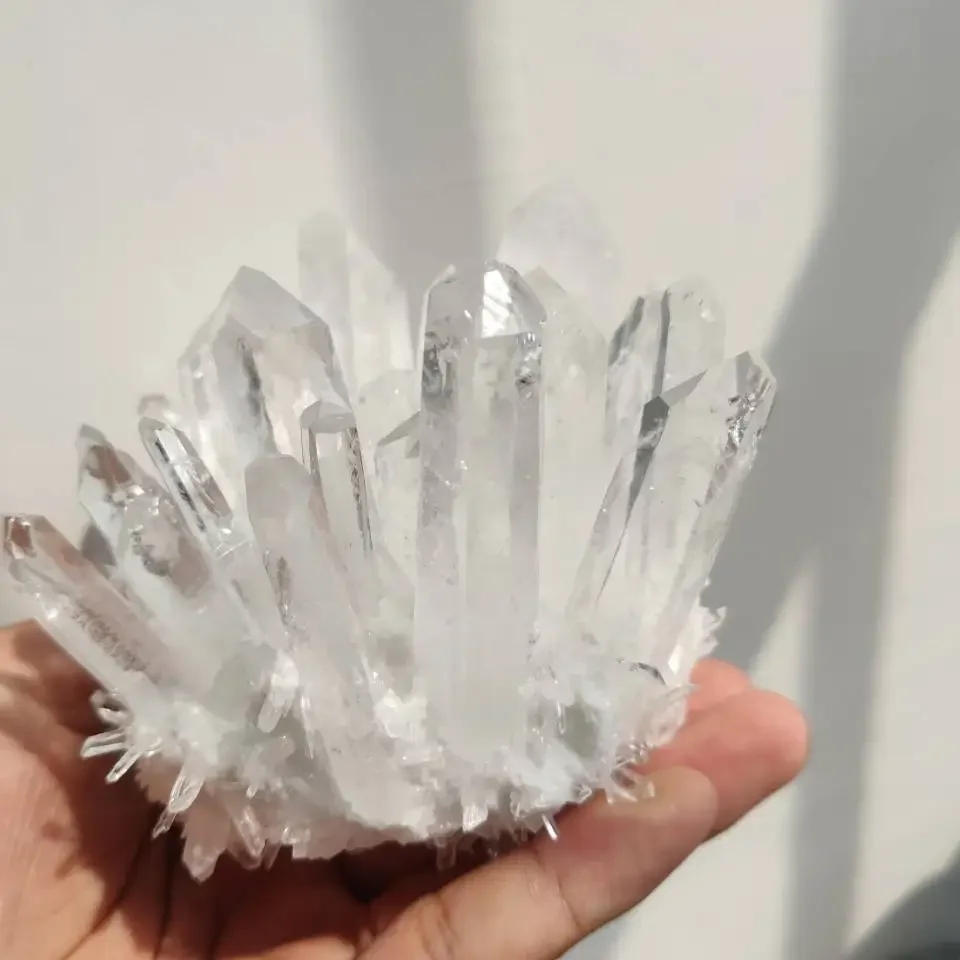 Imagem -02 - Cluster de Cristal de Quartzo Natural Claro Decoração Brasileira 800g