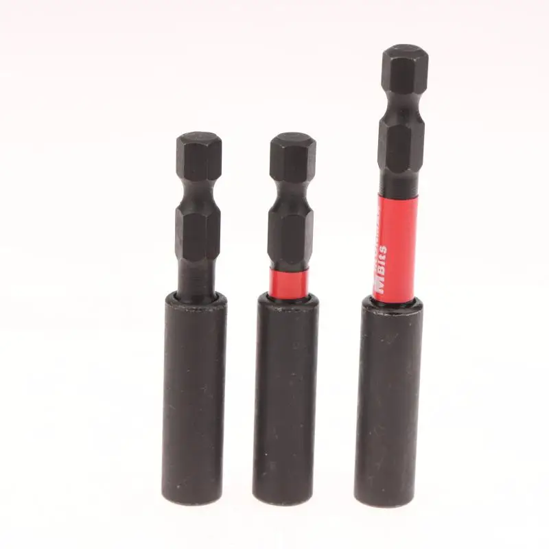 High-Quality Black Bit Holder, 60MM Magnetic Extension, Rust Resistant 1/4