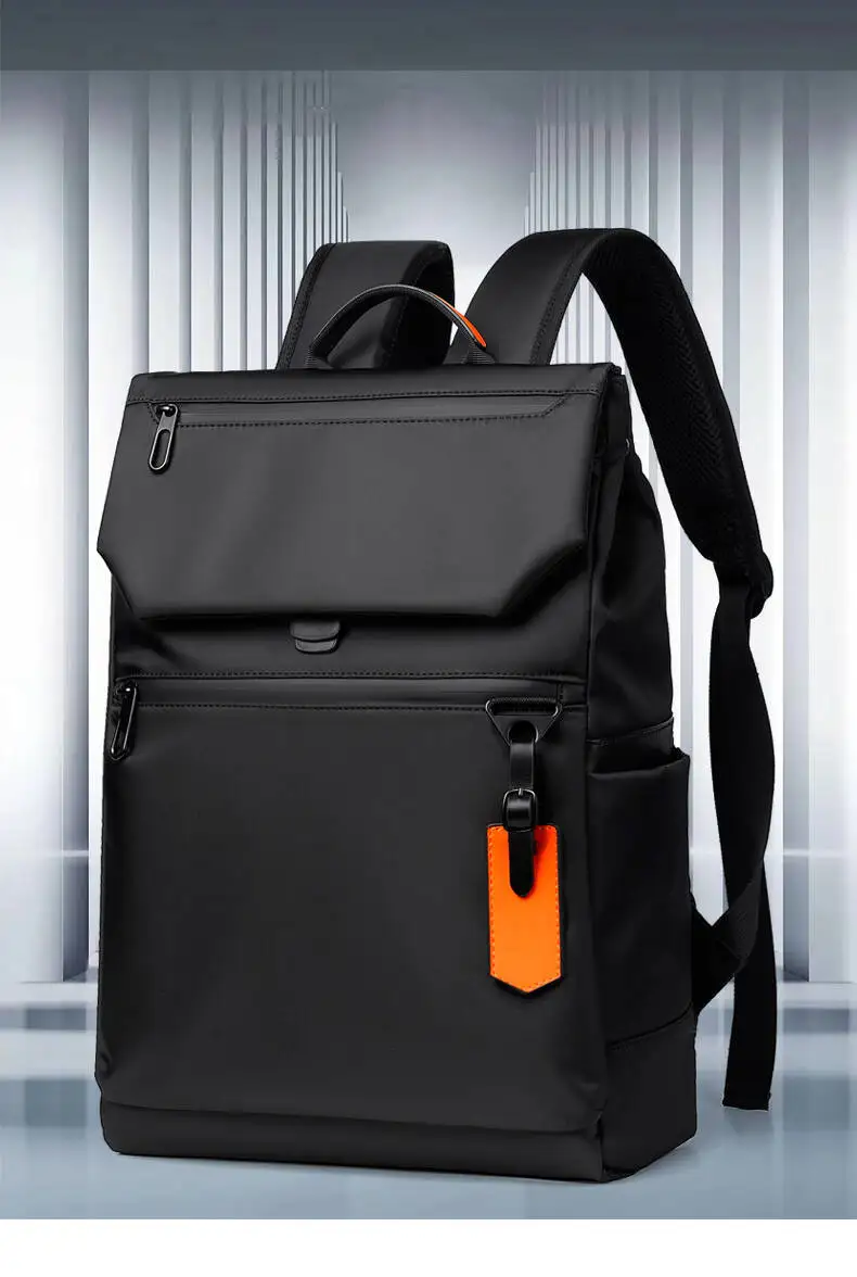 High Quality Waterproof Men's Laptop Backpack Fashion Brand Designer Black Backpack for Business Urban Man Backpack USB Charging