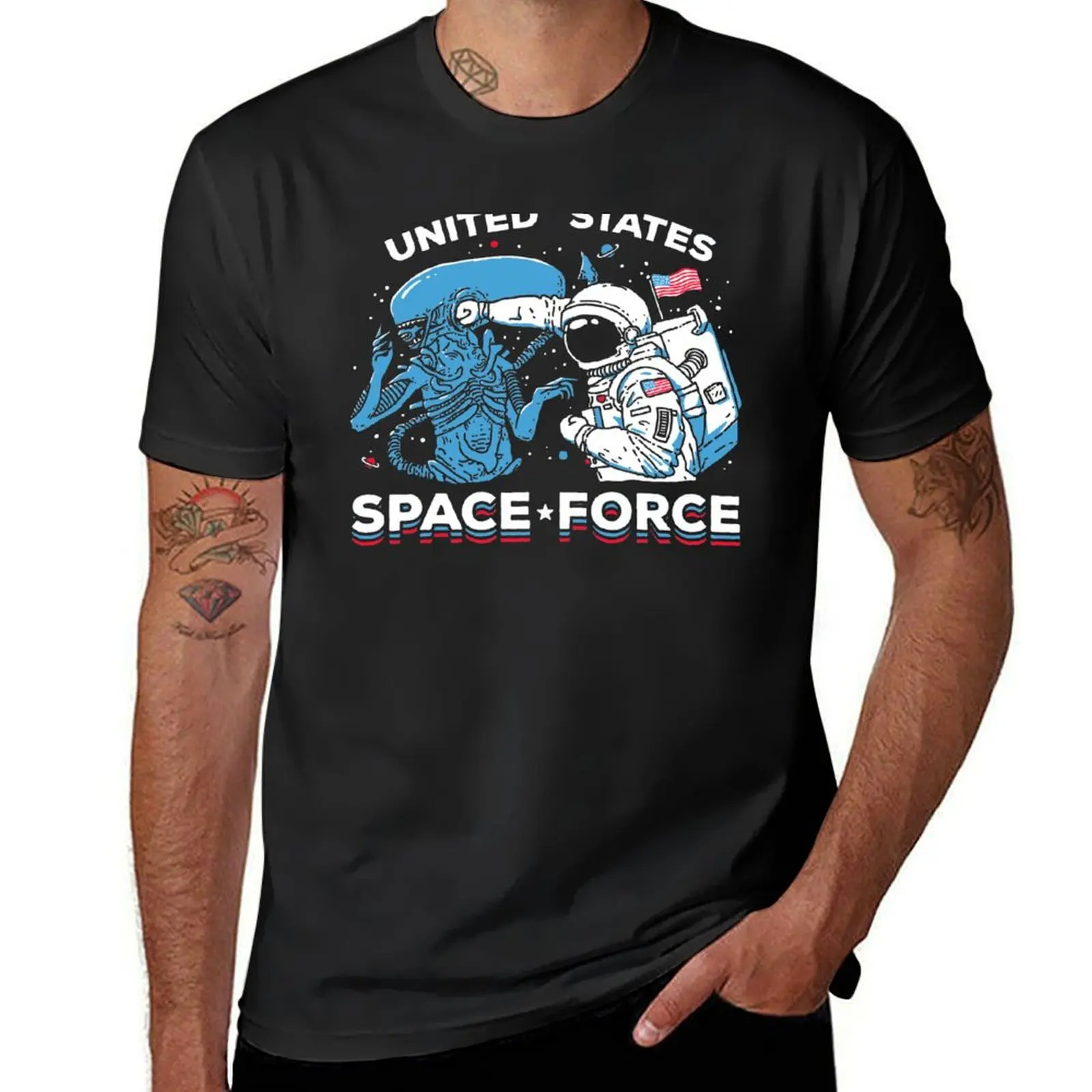 

United States Space Force Shirt T-Shirt Short sleeve tee Funny t-shirt sublime tees workout shirts for men