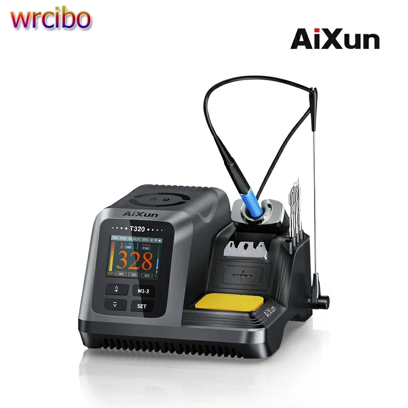 JC AIXUN T320 Estación de soldadura Digital de precisión para teléfonos móviles, herramientas de reparación, soldador eléctrico con puntas de mango
