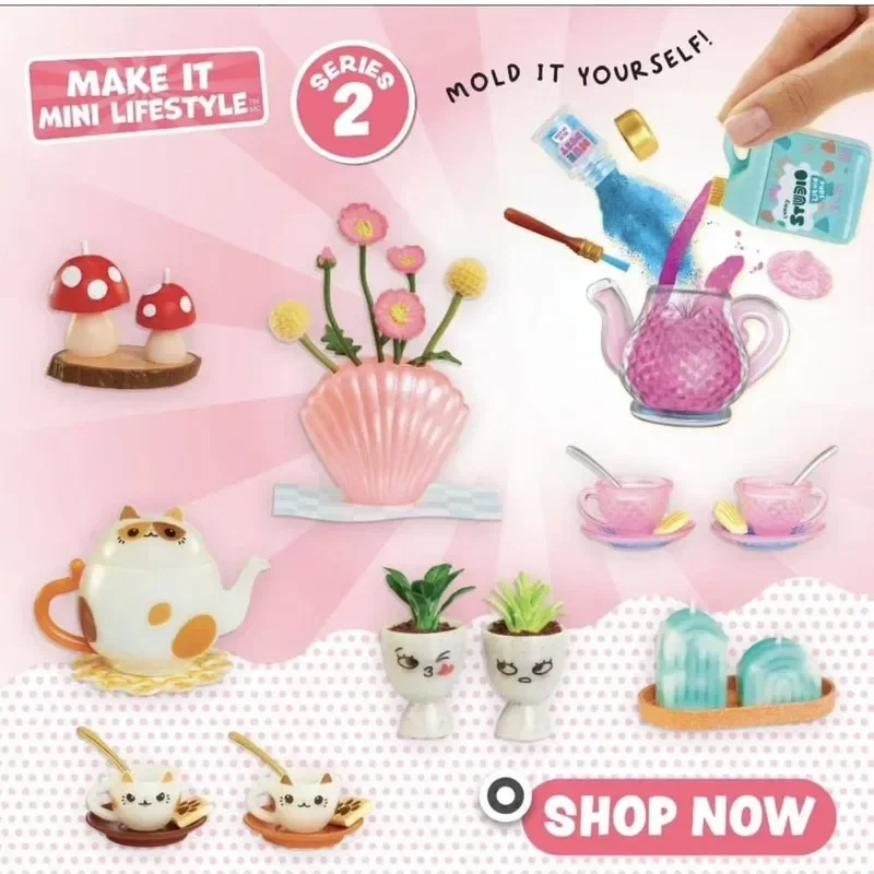 High Quality Make It Lifestyle Mold It Make It Yourself Miniverse Series Model Toy 2 Diy Kawaii Toy Decoration Girl For Kid Gift