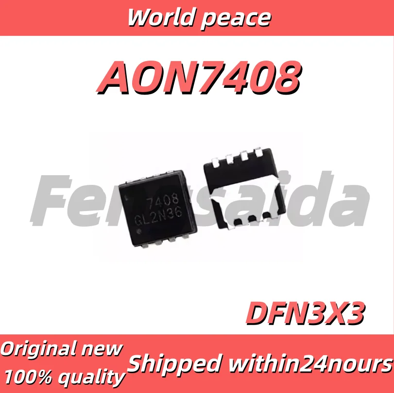 (1-10pcs)100% Brand new original AON7408 SMD DFN3X3-8 printing 7408 single N-channel 30V 23A MOSFET