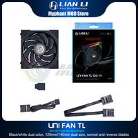 Lian Li TL120 TL140 Forward/Reverse Computer Case Fan Watercooler, Uni Fan GEN.4th 90CFM 200-2600RPM L-Connect 3, 1/3 Pcs Pack