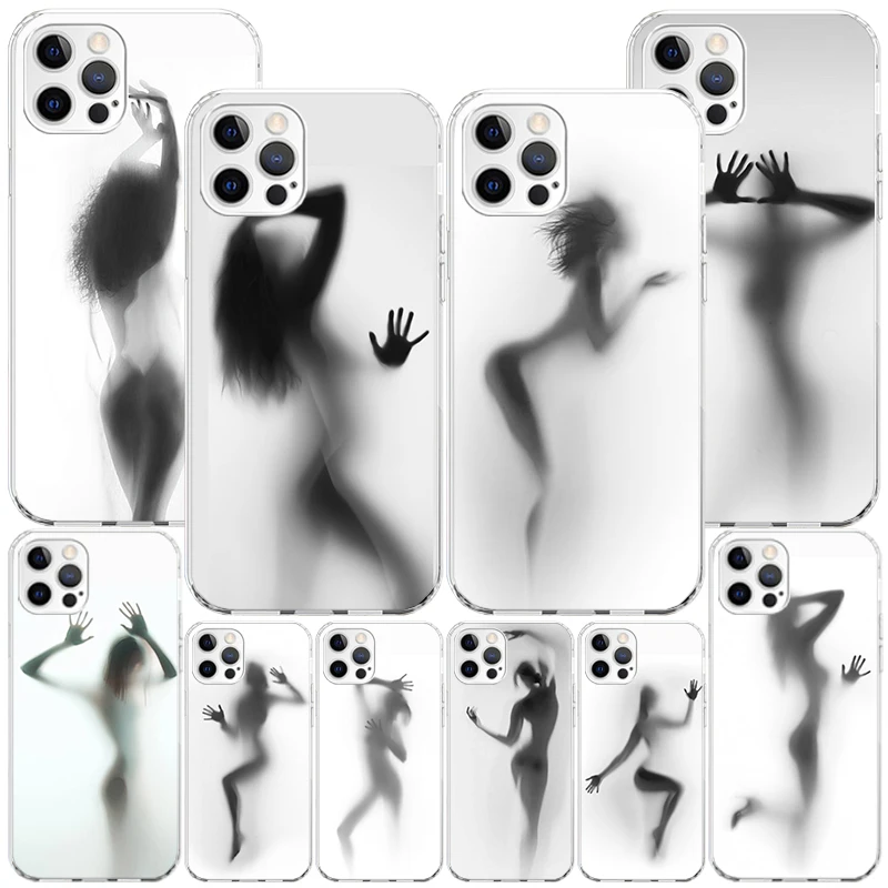 Woman Silhouettes Sexy Lady Girl Phnoe Case for Iphone 16 11 12 Plus 13 Mini 14 15 Pro Max X Xs Xr 7 + Apple 16ProMax Unique Cov