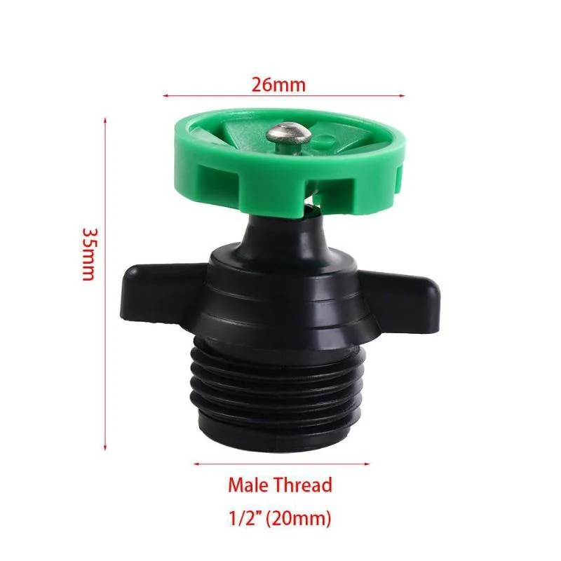 3/5PCS Scattering Nozzle 360 Degree Rotating Sprinkler Male Thread Irrigation Nozzle Garden Farm Balcony Yard Watering Nozzle