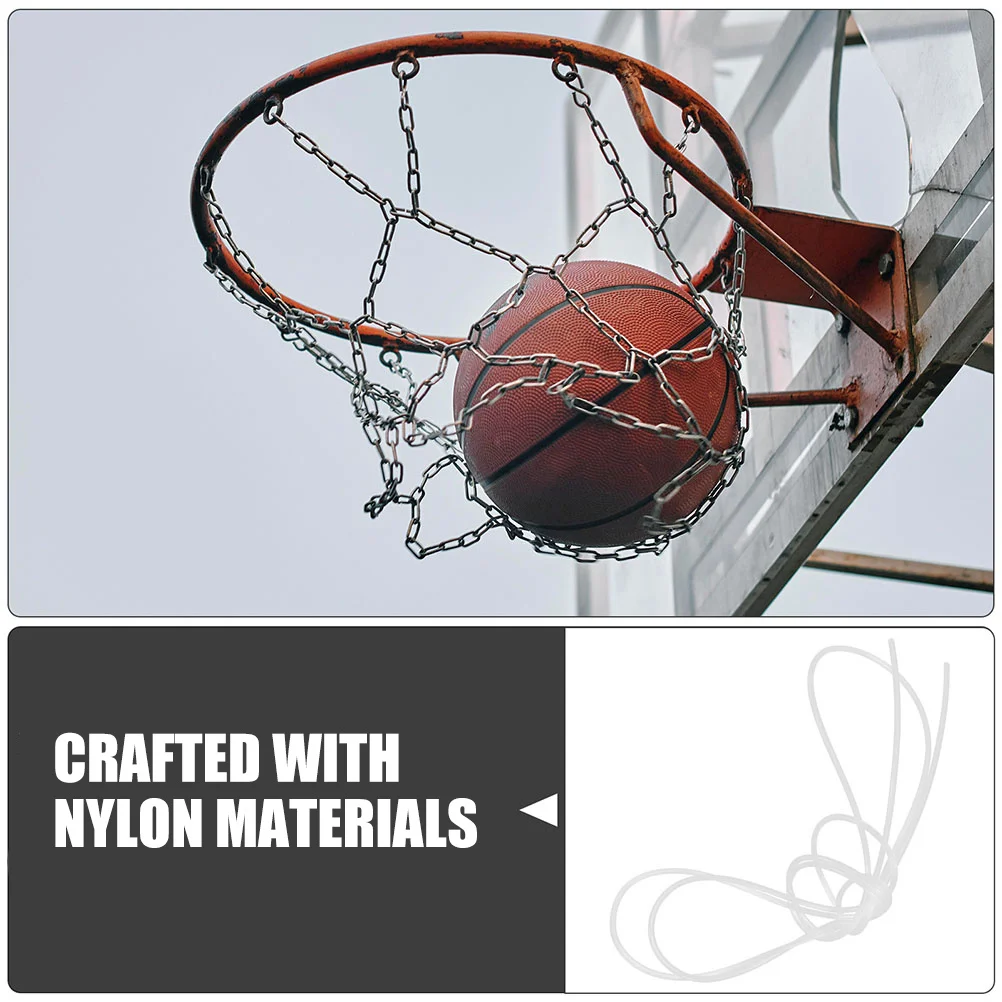2Pcs Basketball Net String Nylon Langlebig Threading Seil Befestigungs Schnur für Hoop Net Ersatz Netting Zubehör Outdoor Indoor