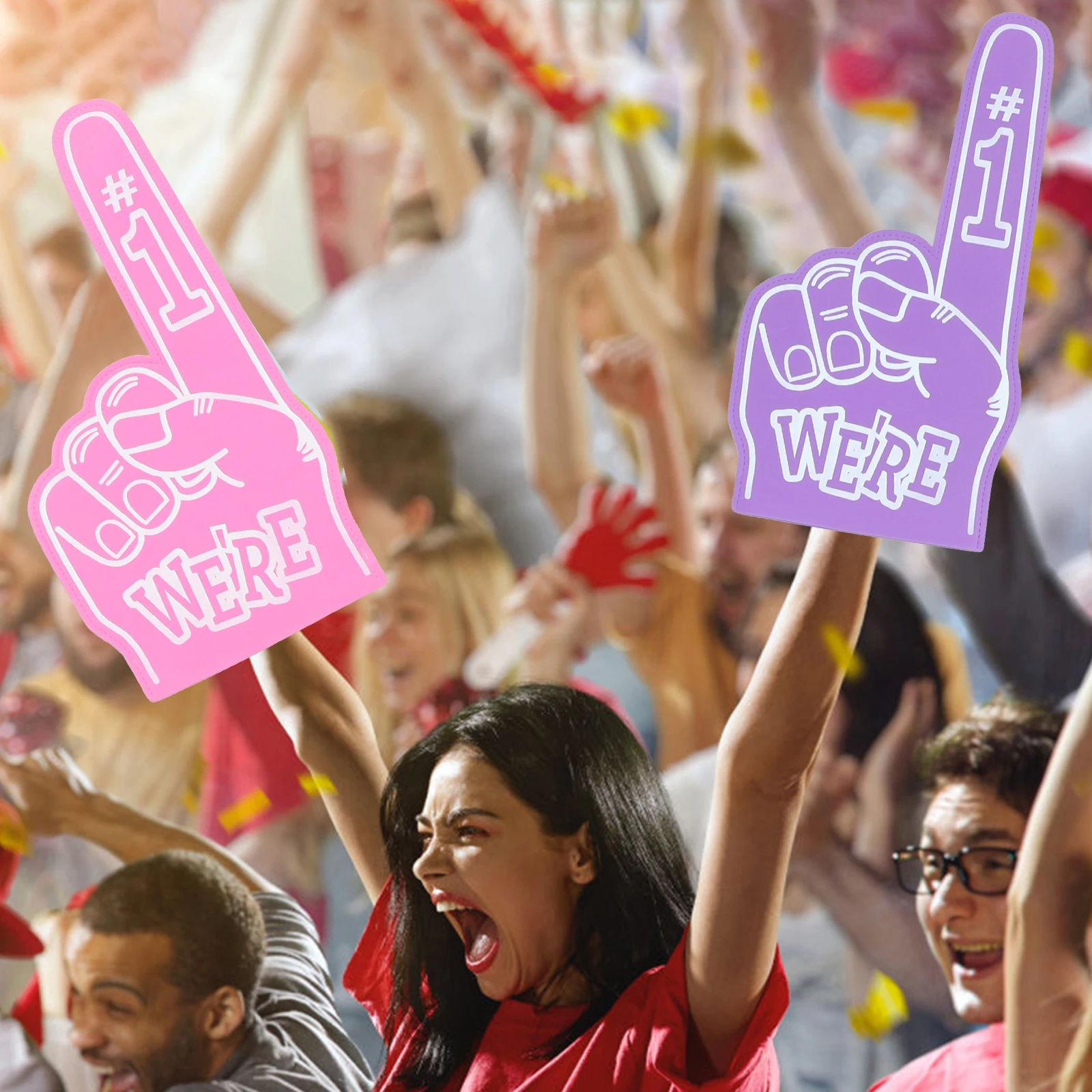 

8 шт., перчатки для рук из пены Eva с большими пальцами, спортивные реквизиты для вечеринок для черлидинга, детские объемные гигантские пенопластовые пальцы, спортивный фанат, фестиваль шума