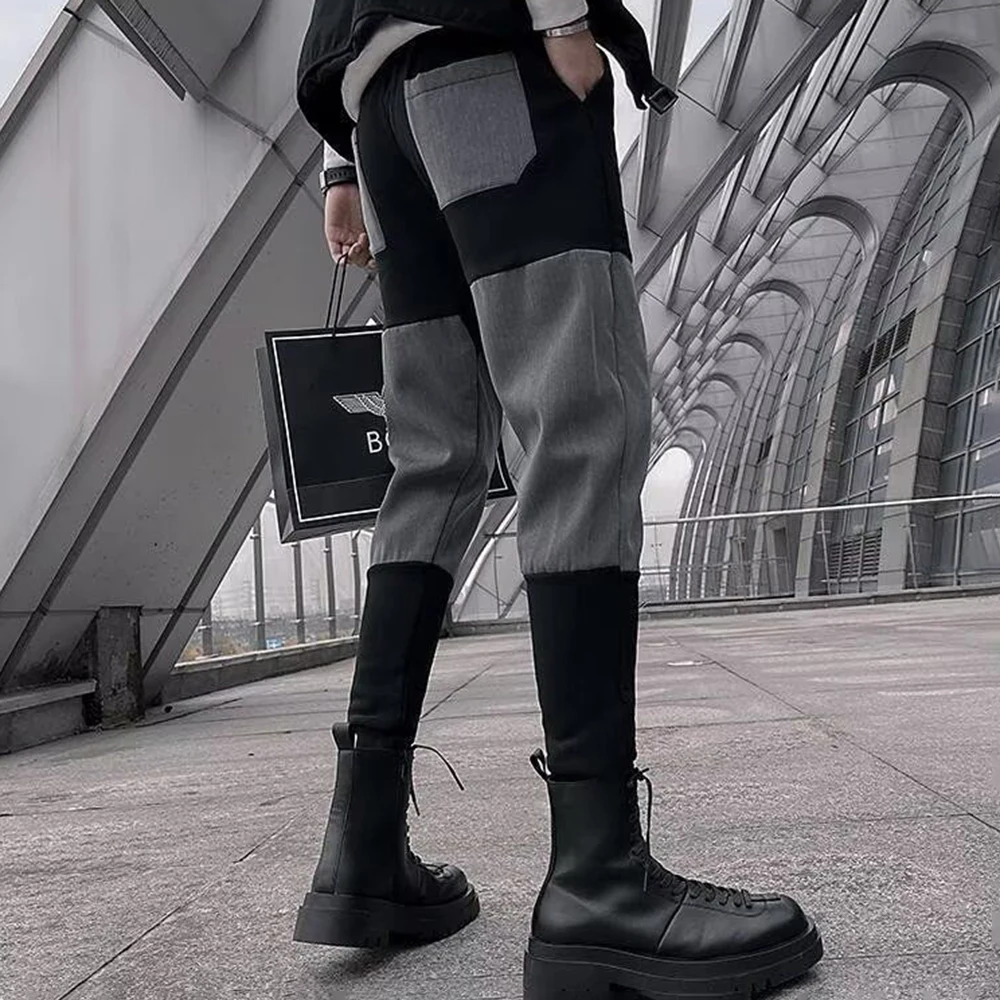 Mens Y2k Casual Pants Spring And Autumn Loose Straight Trousers Trendy Men'S Leggings Pants Plus Velvet Thick Trendy Mens Pants