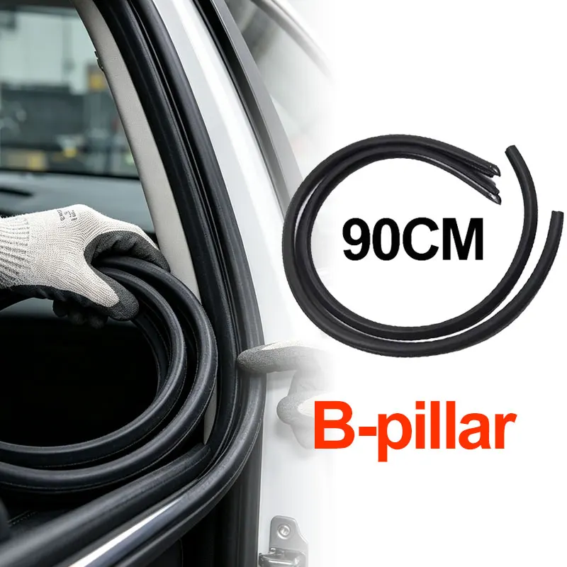 

Sound Insulation Sealing Strips 90CM Car Door Edge Seal Strip B-pillar Sealing Strip Car Rubber Weatherstrip Car Accessories