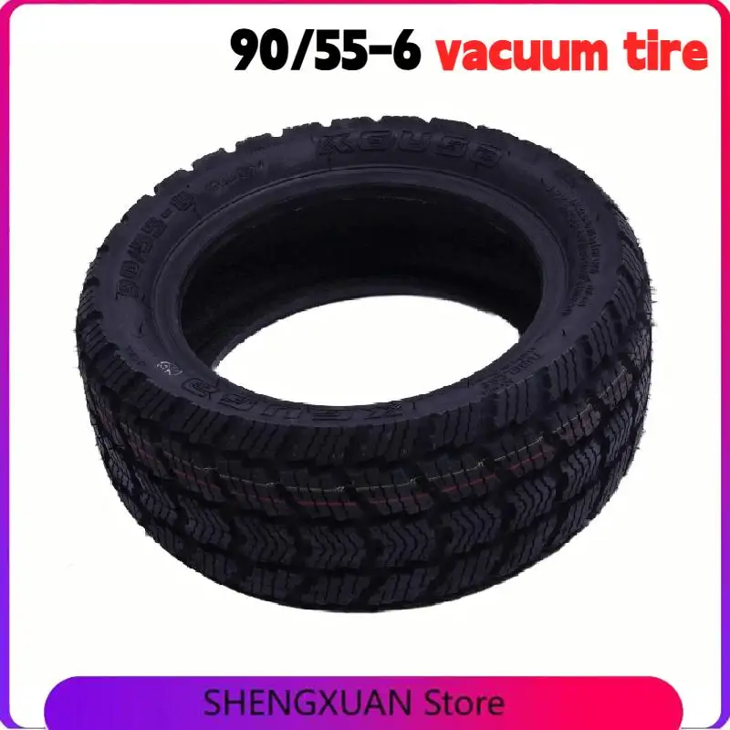 

TUOVT 90/55-6 Tubeless Tyre Thickened Off-road and Road Tire Vacuum Tire for Electric Scooter Accessories
