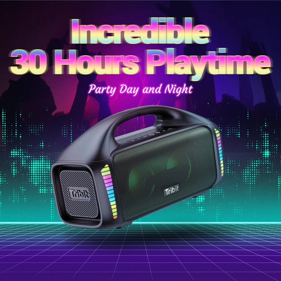 Tribit 90W High Power Portable Wireless Party Speaker Super Rich Bass 20H Playtime view 3