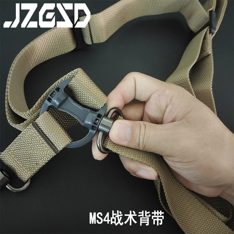 Tactical Nylon Adjustable MS4 Two Points Rifle Sling/Strap Sling Multi Mission Release Single Point Rifle Hunting Accessorie